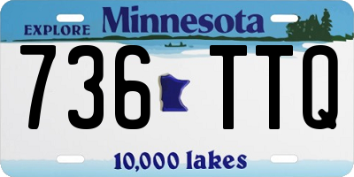 MN license plate 736TTQ