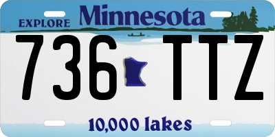 MN license plate 736TTZ