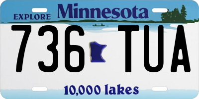 MN license plate 736TUA