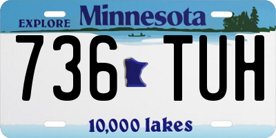 MN license plate 736TUH