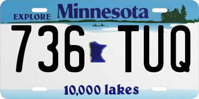 MN license plate 736TUQ