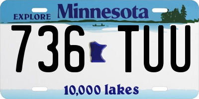 MN license plate 736TUU