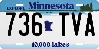 MN license plate 736TVA