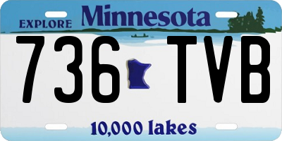 MN license plate 736TVB