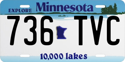 MN license plate 736TVC