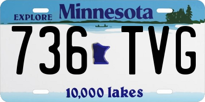MN license plate 736TVG