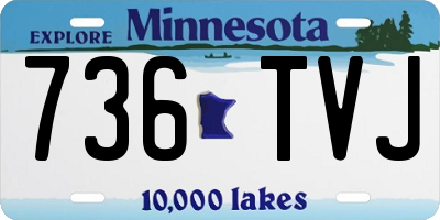 MN license plate 736TVJ