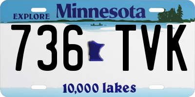 MN license plate 736TVK