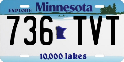 MN license plate 736TVT