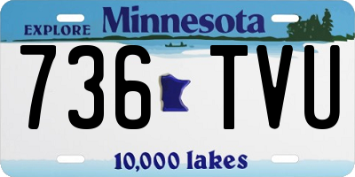 MN license plate 736TVU