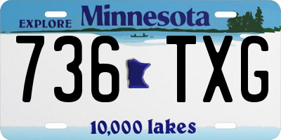 MN license plate 736TXG