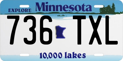 MN license plate 736TXL