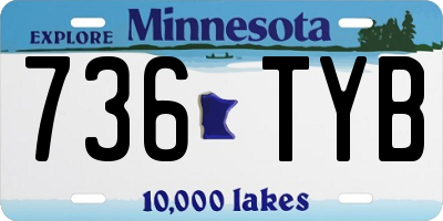 MN license plate 736TYB