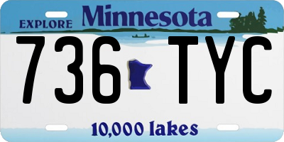 MN license plate 736TYC