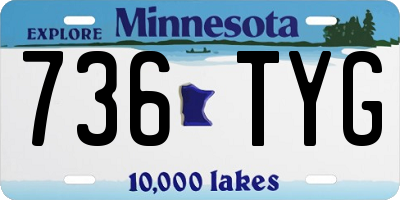MN license plate 736TYG