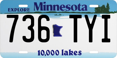 MN license plate 736TYI
