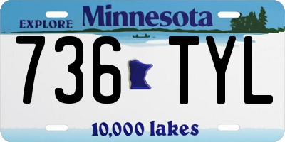 MN license plate 736TYL