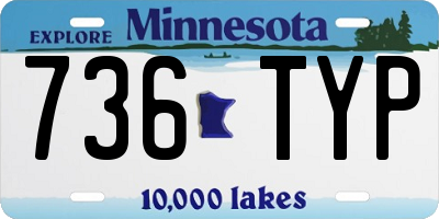 MN license plate 736TYP