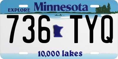 MN license plate 736TYQ