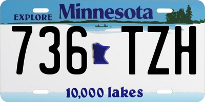 MN license plate 736TZH