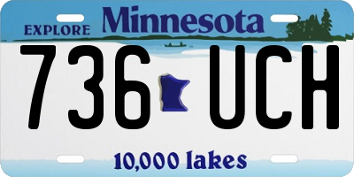 MN license plate 736UCH
