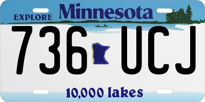 MN license plate 736UCJ