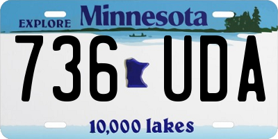 MN license plate 736UDA