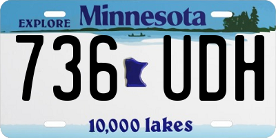 MN license plate 736UDH