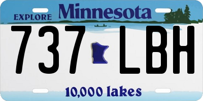 MN license plate 737LBH