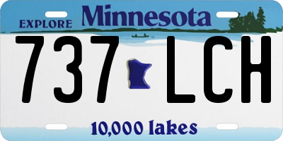MN license plate 737LCH