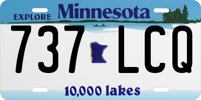 MN license plate 737LCQ