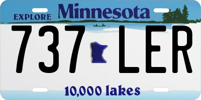 MN license plate 737LER