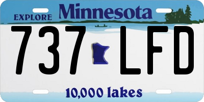 MN license plate 737LFD