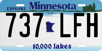 MN license plate 737LFH