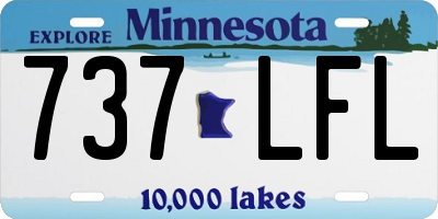 MN license plate 737LFL
