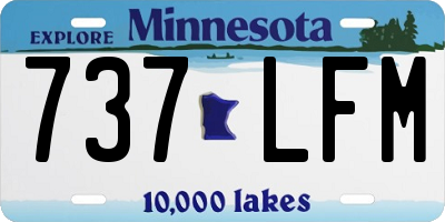 MN license plate 737LFM