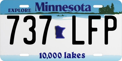 MN license plate 737LFP
