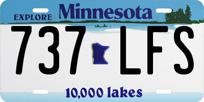 MN license plate 737LFS