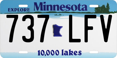 MN license plate 737LFV