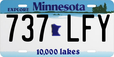 MN license plate 737LFY