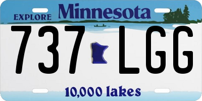 MN license plate 737LGG