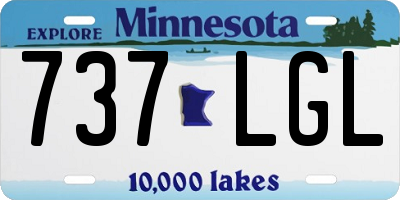 MN license plate 737LGL