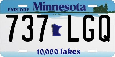 MN license plate 737LGQ