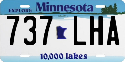 MN license plate 737LHA
