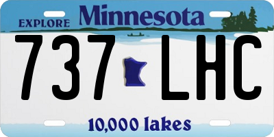 MN license plate 737LHC