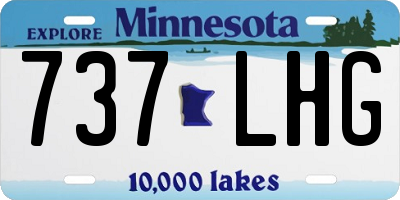 MN license plate 737LHG