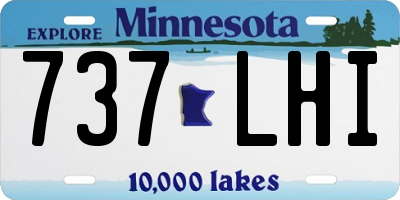 MN license plate 737LHI