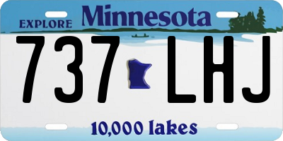MN license plate 737LHJ