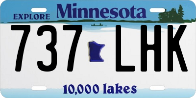 MN license plate 737LHK
