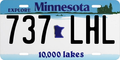MN license plate 737LHL